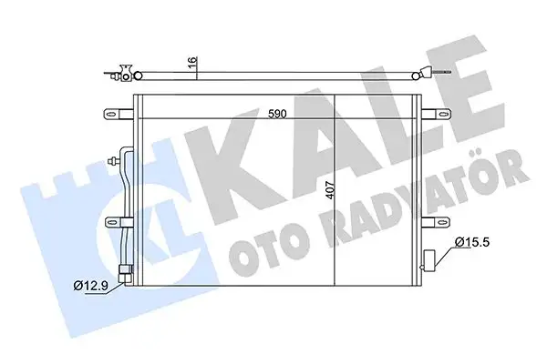 KALE 342410 Klima Radyatörü 8E0260403D resmi