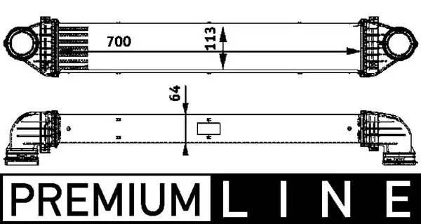 MAHLE CI84000P Turbo Radyatörü A1695000900 resmi