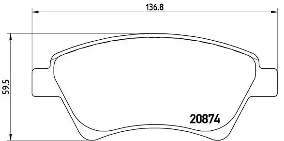 BREMBO P68034 Ön Fren Balatası resmi