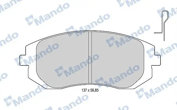 MANDO MBF015829 Ön Fren Balatası resmi