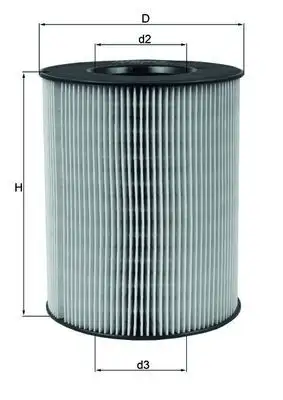 MAHLE LX794 Hava Filtresi A1660940004 resmi