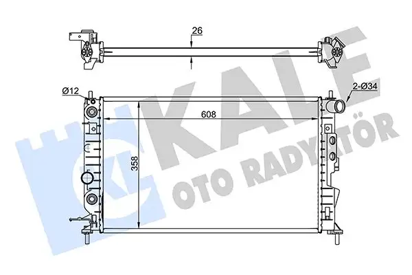 KALE 374200 Radyatör resmi