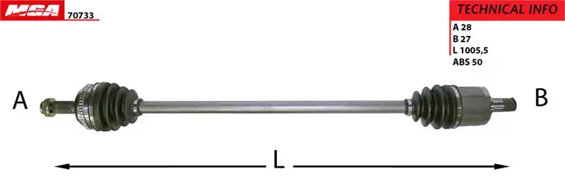 MGA 70733 Ön Aks (Sol) resmi