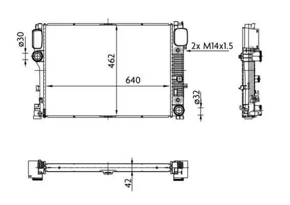 MAHLE CR38000S Radyatör resmi