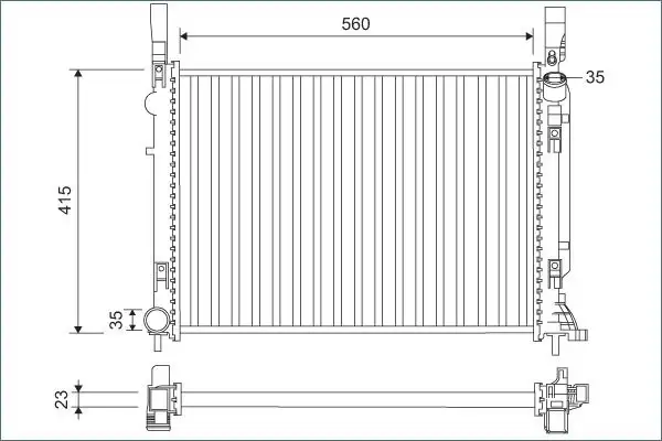 VALEO 701157 Radyatör 8200418329 resmi