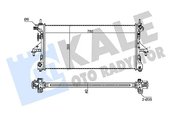 KALE 347440 Radyatör 1333E4 resmi