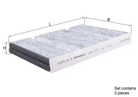 MAHLE LAK1377/S Polen Filtresi (Karbonlu) A2228300418 resmi