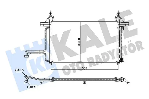 KALE 350575 Klima Radyatörü 46745840 resmi