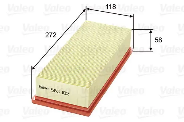 VALEO 585102 Hava Filtresi resmi