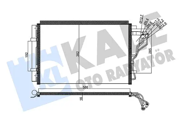 KALE 357715 Klima Radyatörü 976063X601 resmi