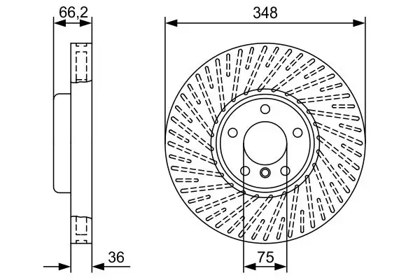 BOSCH 0986479W19 Ön Fren Diski (Sol) 34116898729 resmi