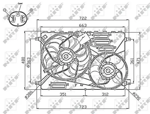 NRF 47756 Fan Motoru LR011905 resmi