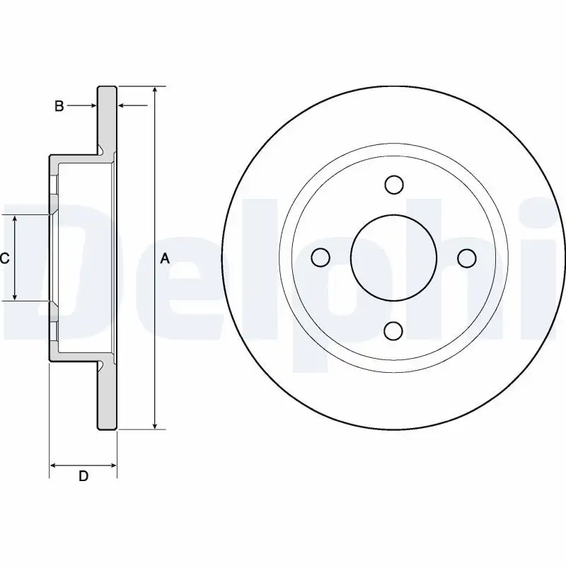 DELPHI BG2683 Ön Fren Diski resmi