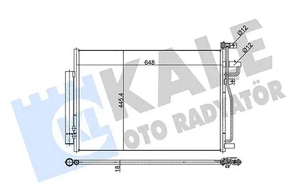 KALE 343310 Klima Radyatörü resmi