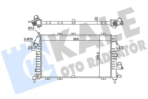 KALE 363165 Radyatör resmi