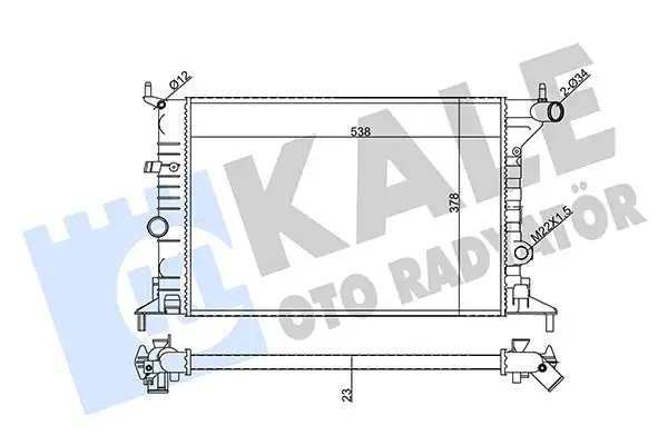 KALE 355060 Radyatör 90528302 resmi