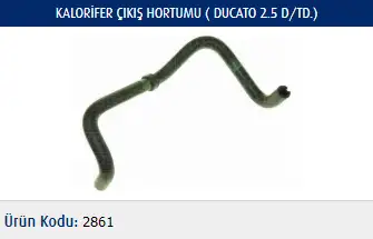 MASTER M2861 Kalorifer Hortumu 6466TC resmi