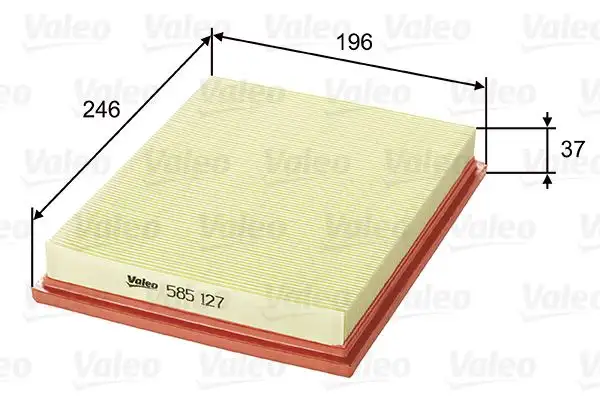 VALEO 585127 Hava Filtresi resmi
