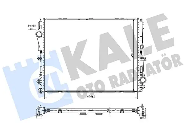 KALE 362255 Radyatör A0995007100 resmi