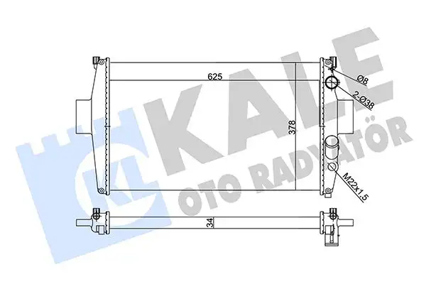KALE 356150 Radyatör 9381374EB resmi