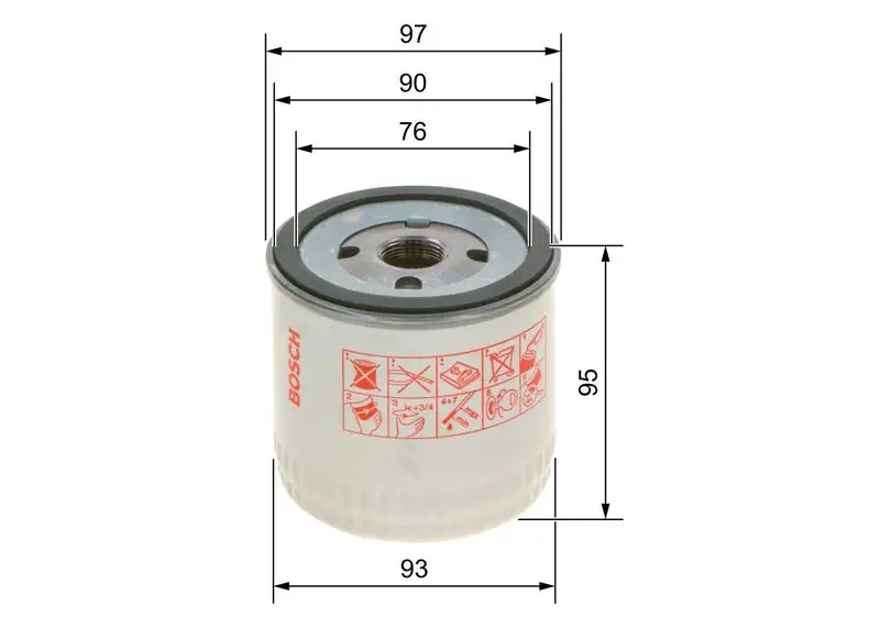 BOSCH 0451103252 Yağ Filtresi resmi