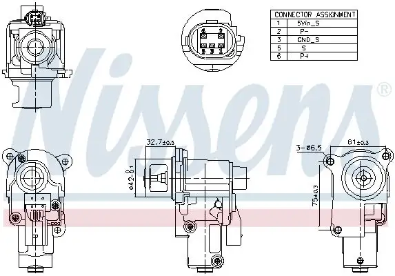 NISSENS 98174 EGR Valfi 03G131502B resmi