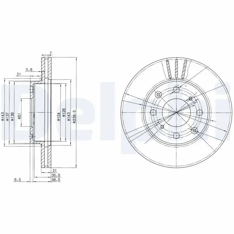 DELPHI BG2673 Ön Fren Diski resmi