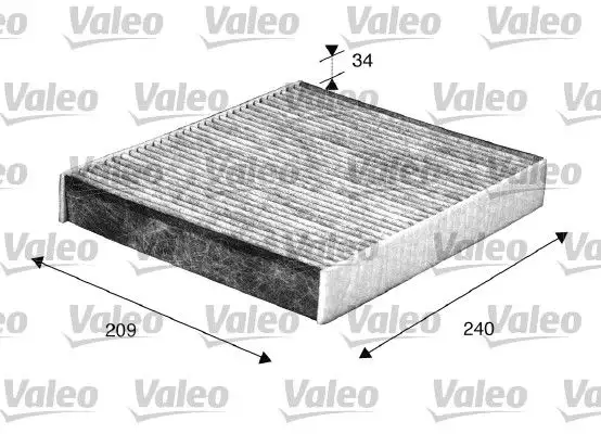 VALEO 698883 Polen Filtresi (Karbonlu) resmi