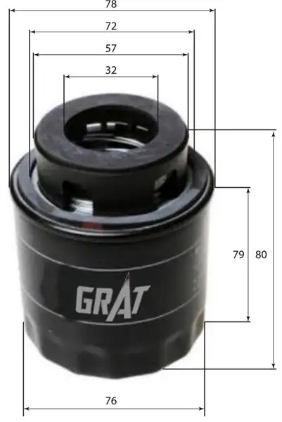 GRAT 15215 Yağ Filtresi 03C115561B resmi
