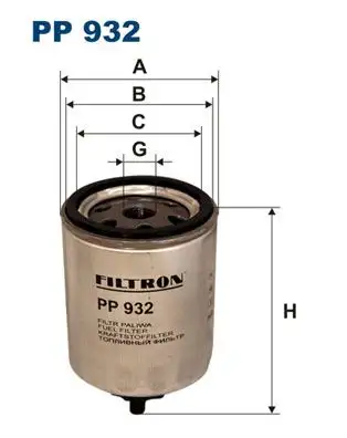 FILTRON PP932 Yakıt Filtresi resmi
