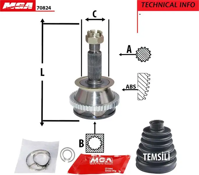 MGA 70824 Aks Kafası (Dış) resmi