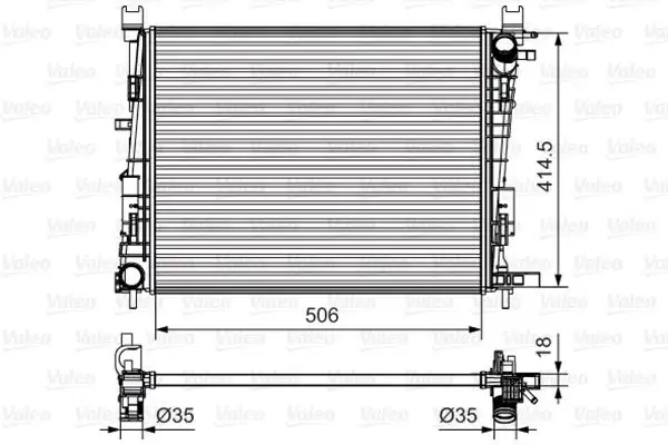 VALEO 735634 Radyatör resmi