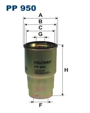 FILTRON PP950 Yakıt Filtresi resmi