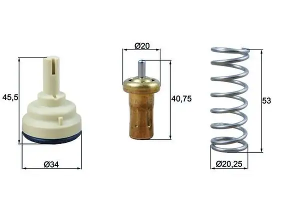 MAHLE TX20980D Termostat 03C121110R resmi