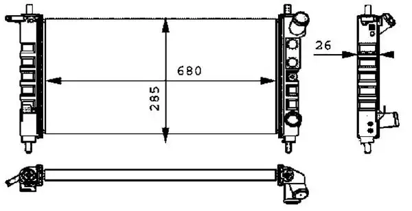 MAHLE CR313000P Radyatör resmi