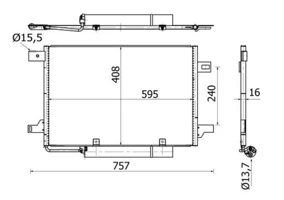 MAHLE AC369000S Klima Radyatörü A1695000754 resmi