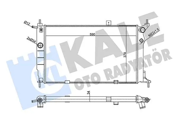 KALE 357005 Radyatör 1300147 resmi
