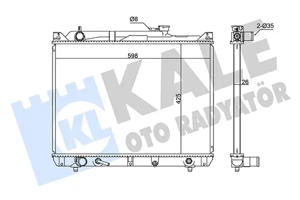 KALE 346035 Radyatör 1770052D11 resmi