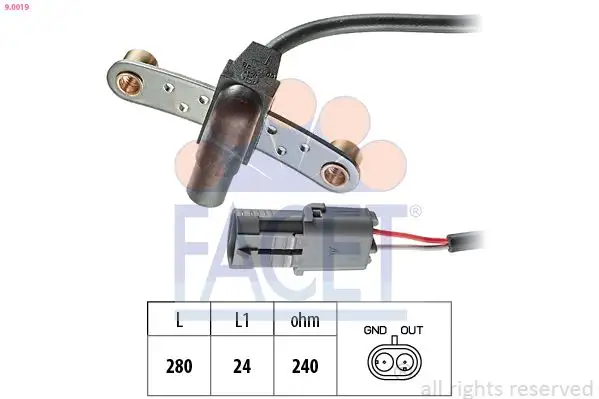 FACET 9.0019 Krank Sensörü 7700850589 resmi