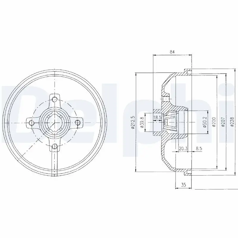 DELPHI BF111 Fren Kampanası 90007526 resmi