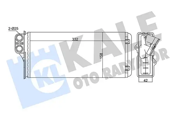 KALE 346410 Kalorifer Radyatörü resmi