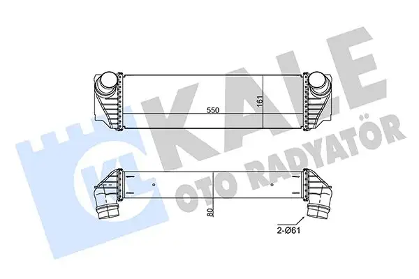 KALE 350830 Turbo Radyatörü 17517812016 resmi