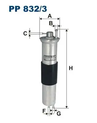 FILTRON PP832/3 Yakıt Filtresi 13327512019 resmi