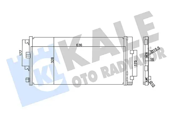KALE 342840 Klima Radyatörü 921008028R resmi