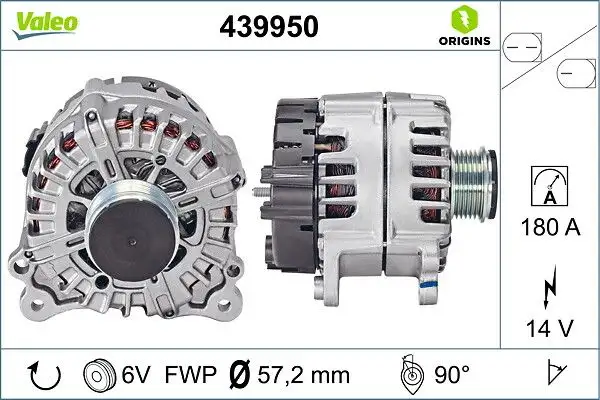VALEO 439950 Şarj Dinamosu resmi