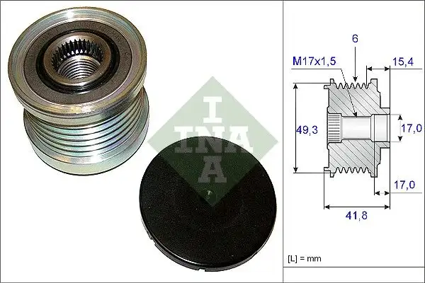 INA 535019310 Alternatör Kasnağı resmi