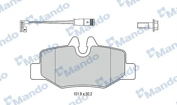 MANDO MBF015209 Arka Fren Balatası resmi