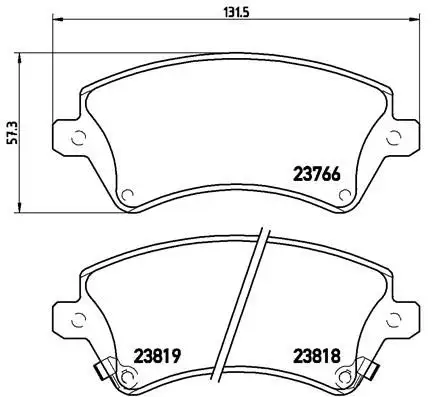 BREMBO P83064 Ön Fren Balatası resmi