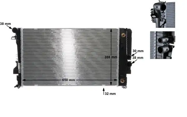 MAHLE CR1173000S Radyatör A6395011201 resmi
