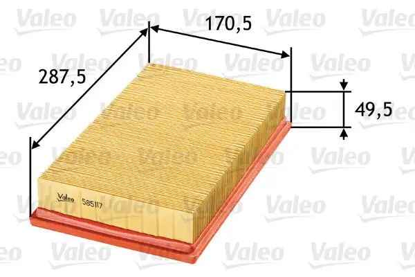 VALEO 585117 Hava Filtresi resmi